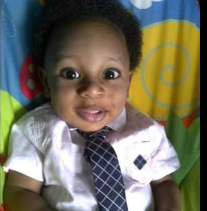 Baby Nathaniel, dressed up